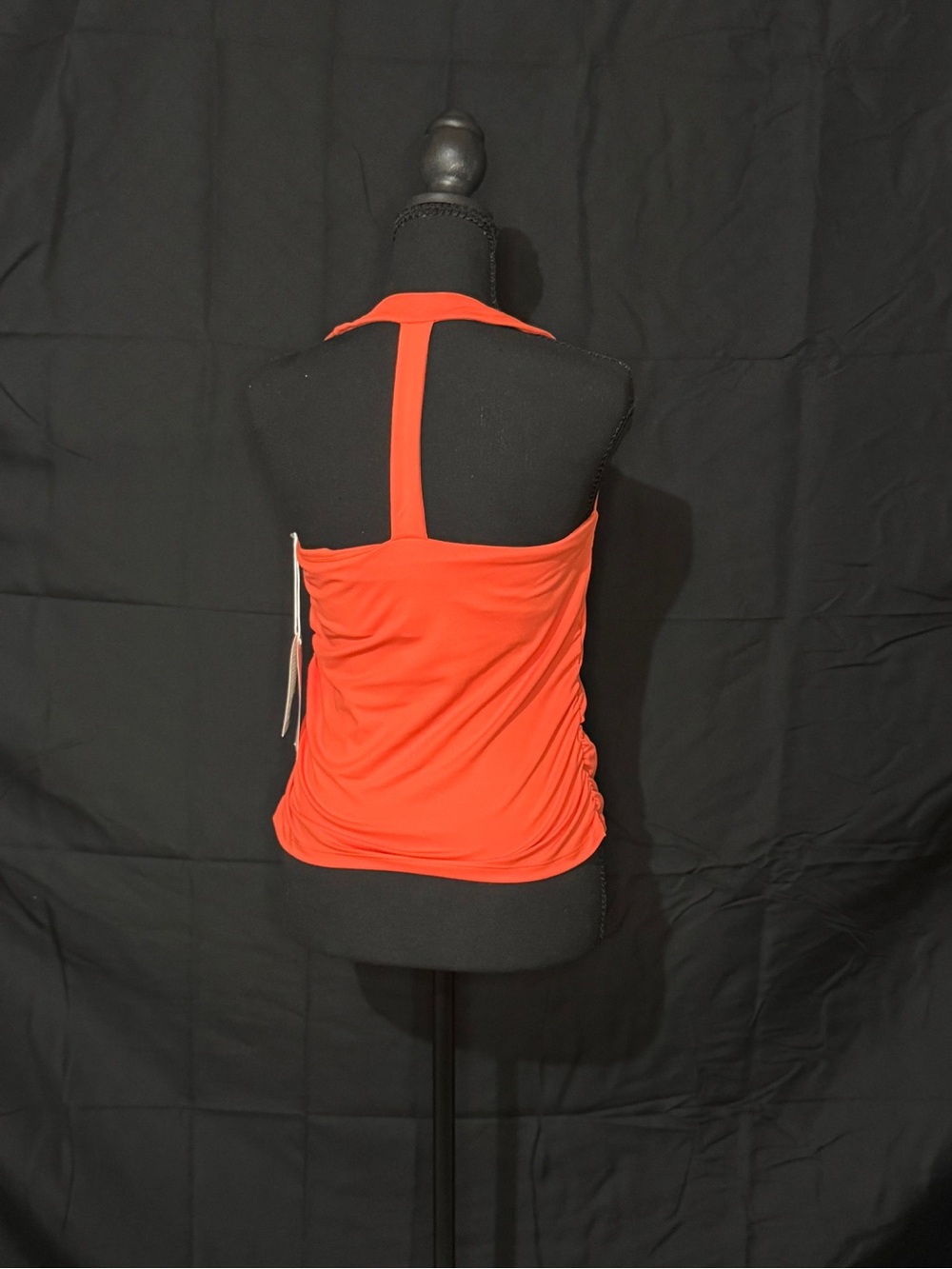 Blogilates Sweetheart Ruched Tank Top in Spicy Orange Size Large NWT - Picture 2 of 2